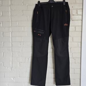 Outdoorsport WRI-TEX Softshell Hiking Pants | Gorpcore |  Black Fleece Lined